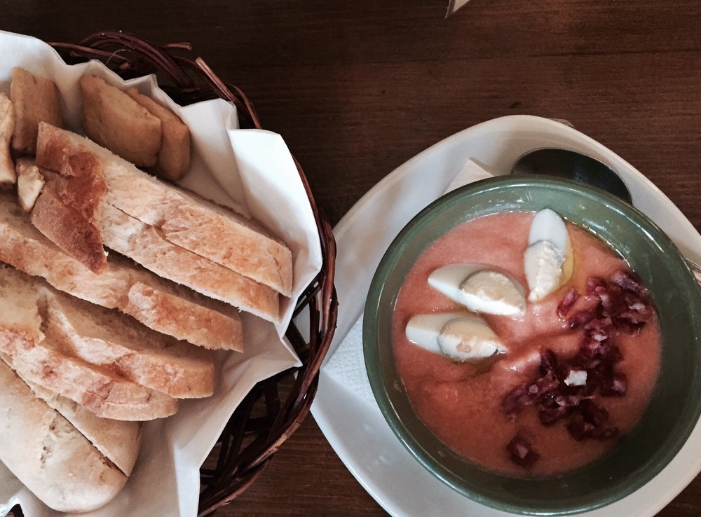 Recetario de eLearning para tutores: Salmorejo de primer plato