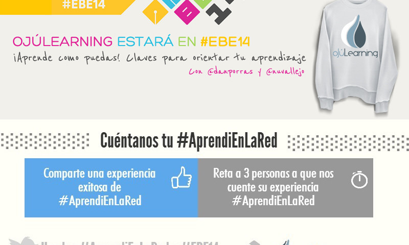 #AprendiEnLaRed el hashtag de #OjúLearning en el #EBE14